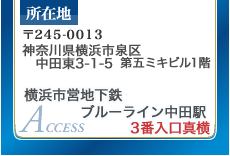 横浜市営地下鉄ブルーライン中田駅 3番入口真横